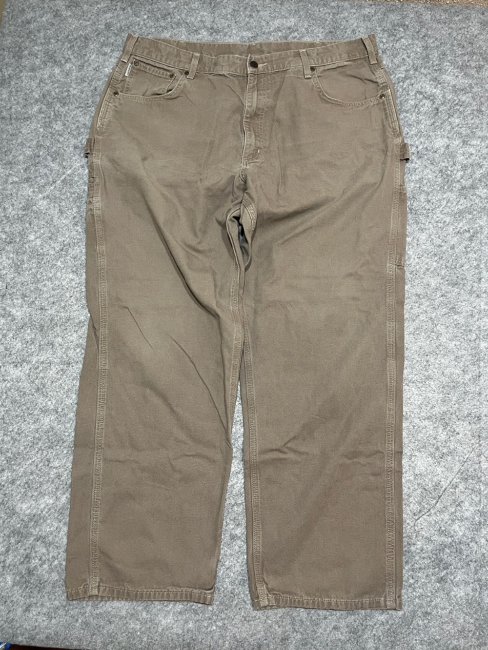 Carhartt Light-Duty Men's Light Brown Utility Work Pants - Picture 4 of 9